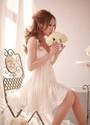 NEW WOMENS DEEP V-NECK BACKLESS WHITE WEDDING BRID