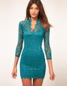 Women Elegant Sexy Lace Black / White 3/4 Sleeves 