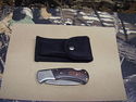 U.S.A. Tracker Folding Lockback Knife With Sheath 