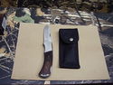 U.S.A. Tracker Folding Lockback Knife With Sheath 