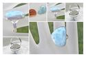 Sterling Silver Larimar Ring Size 9.5 (Huge)