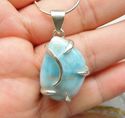 Sterling Silver Larimar Necklace Pendant