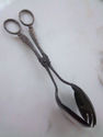 Antique Silver Salad Tongs Collectible Scissor Sty
