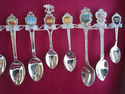 Silver Spoon Collection Travel Memorabilia Wooden 