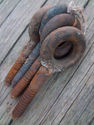 GIANT Antique Screw Eyes A Whopping 8 3/4"Lx3 1/2"