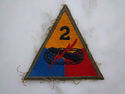 Original WW2 Patch US ARMY 2nd Armor Division As F