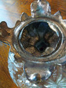 Pressed Glass Candy Nut Dish Bowl Compote - Marked