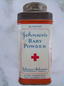 Antique Johnson's Baby Powder tin 4 1/8 Ounces Col