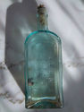 Antique Aqua Glass Medicine Bottle ALLEN'S LUNG BA