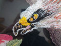 Vintage Crewel Embroidery Art Framed Bald Eagle & 