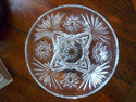 Pressed Glass Candy Nut Dish Bowl Compote - Marked