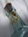 Antique Aqua Glass Medicine Bottle ALLEN'S LUNG BA