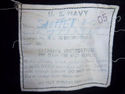 US NAVY 1962 Vietnam War Sailor's Blue Wool Anchor