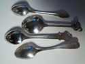 Silverplate Souvineer Spoons Lot of Four Nice for 