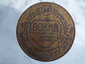 Antique BOKAR Coffee Tin with GREAT Detailed Lid f
