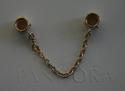 Genuine PANDORA ALE 14K Gold 5cm Safety Chain Bead