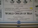 HUGE Color 'World Origin Of Man' Roll Up Wall Moun