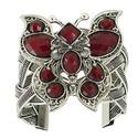 Butterfly Cuff Bangle Red