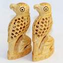 Handmade Wooden Undercut Jali Cut Birds