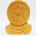 Handmade Wooden Buddha Medidating Statue Bust