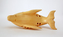 Handmade Wooden Sleeping Dolphin Pair Jali Cut/Car
