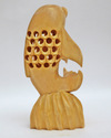 Handmade Wooden Undercut/Jali Cut Dolphin on Rock