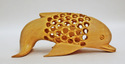 Handmade Wooden Jali Cut Sleeping Dolphin