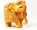 Handmade Wooden Decorated Elephant Statues/Handcra
