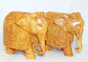 Handmade Wooden Decorated Elephant Statues/Handcra