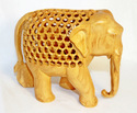 Handmade Wooden Elephant Statues Jalicut/Carved/Ha