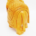 Handmade Wooden Saluting Pineapple Decorated Eleph
