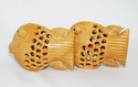 Handmade Wooden Fish Pair Jali Cut/Carved/Handcraf
