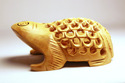 Handmade Wooden Undercut / Jali Cut Frog