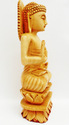 Handmade Wooden Buddha Medidating Lotus