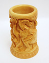 Handmade Wooden Shikar/Hunting Carving Pen Holder