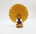 Handmade Wooden Painted Chatter Peacock