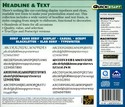 Quickstart fonts - headline and text