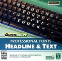 Quickstart fonts - headline and text