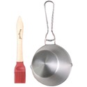 JIM BEAM JB0130 STAINLESS STEEL BASTING POT