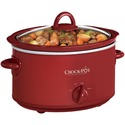 CROCK-POT SCV401-TR 4-QUART OVAL MANUAL RED SLOW C