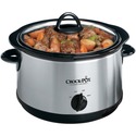 CROCK-POT SCR-500SS 5-QUART ROUND MANUAL STAINLESS