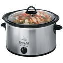 CROCK-POT 3040-BC 4-QUART ROUND MANUAL STAINLESS S