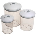 FOODSAVER T02-0052-01 3-PIECE ROUND CANISTER SET