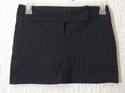 Black Pinstriped Mini Skirt Size 3 By Charlotte Ru