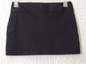 Black Pinstriped Mini Skirt Size 3 By Charlotte Ru