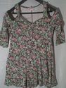 Womens largeDesigner Floral Romper by Enegie Bicur