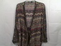 Womens Large Multicolor wrap and tie blouse excell