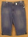 Womens Plus Size Denim Capri Jeans by NorthCrest, 