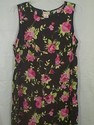 Womens 24W  Express sleeveless Black Floral Print 