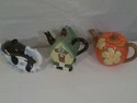 Lot of 3 collectible tea pots excellent condition